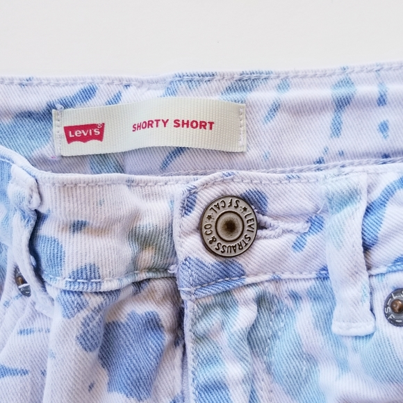 Levi's Tie Dye Shorts Size 10 Regular - Picture 5 of 11